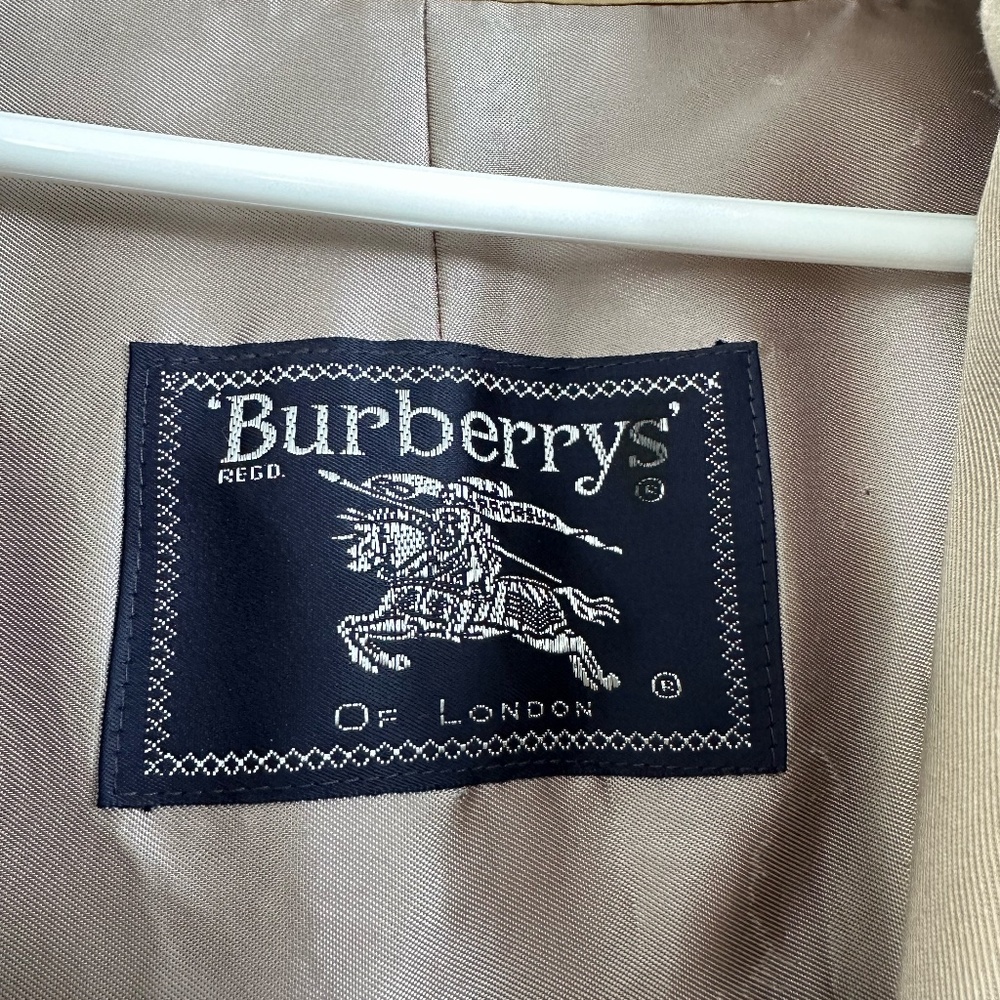 Original Burberry wool lined trench coat 44R - Picture 4 of 10